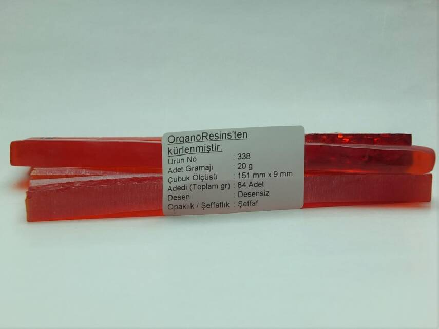 338 Çubuk Sıkma Kehribar - Adedi 20 gramdır. Adetle satılır. - 1