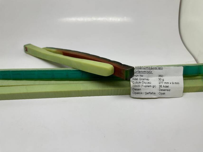 350 Çubuk Sıkma Kehribar - Adedi 30 gramdır. Adetle satılır. - 1