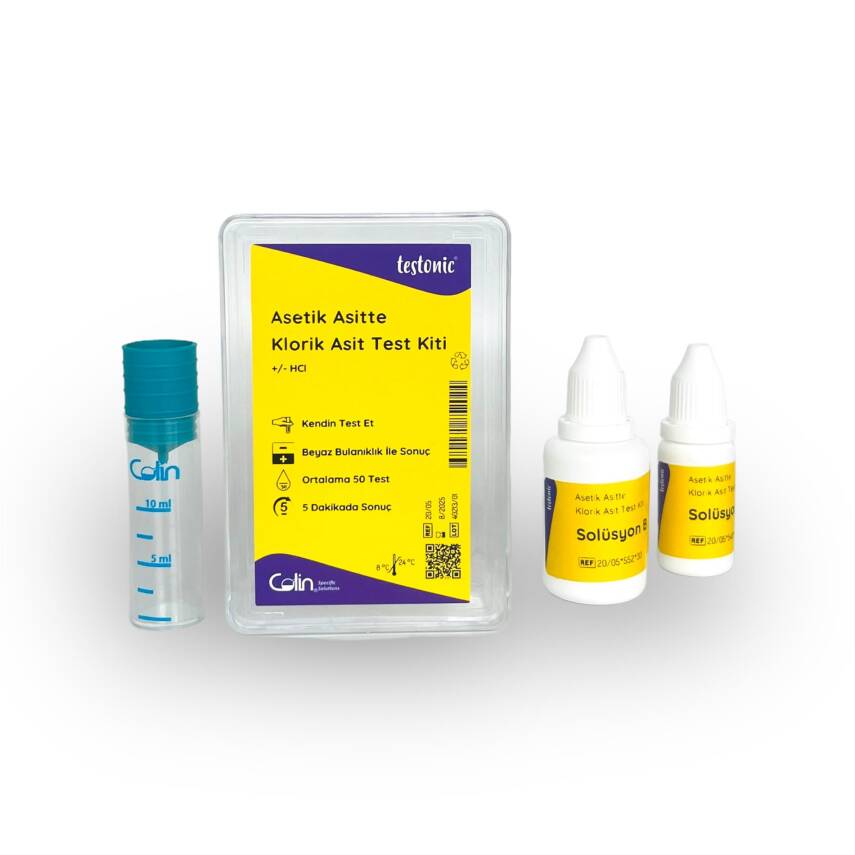 Asetik Asitte Klorik Asit Test Kiti - 1