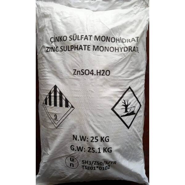 Çinko Sülfat Monohidrat (ZnSO₄·H₂O) – Çin – 25 kg - 1