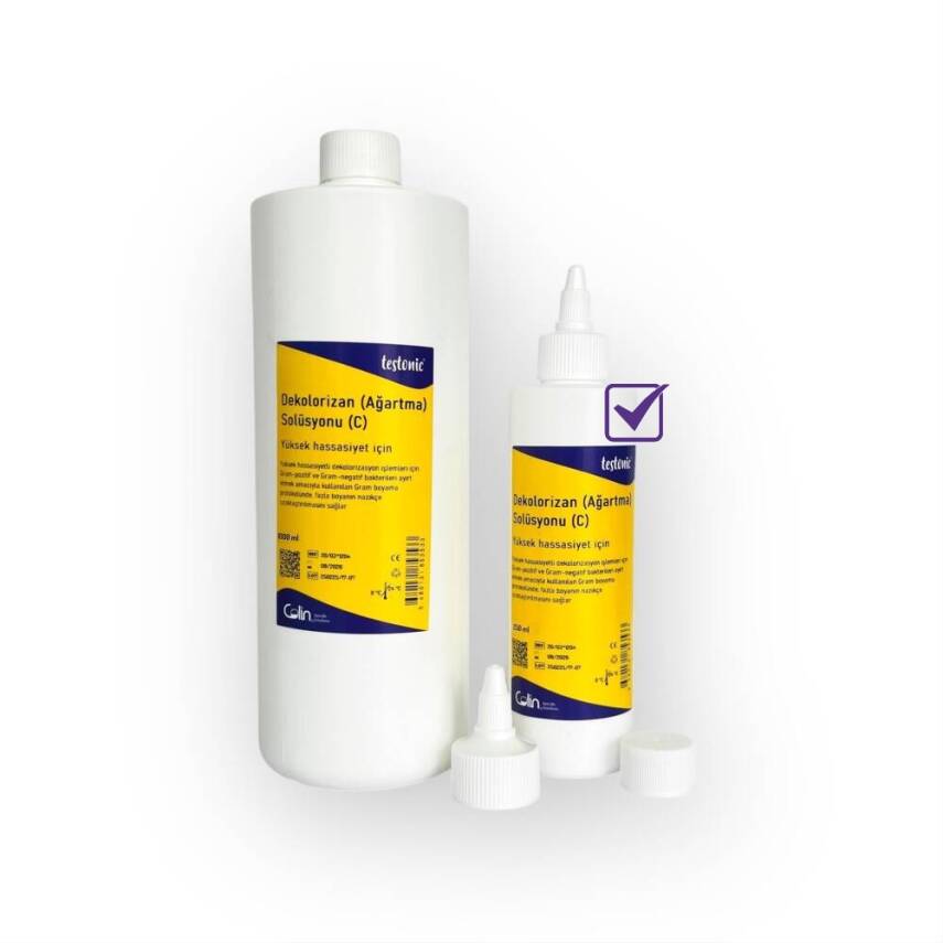 Dekolorizan Solüsyonu (C) Gram Boyama Seti - Yüksek Hassasiyet için - 250 ml - 1