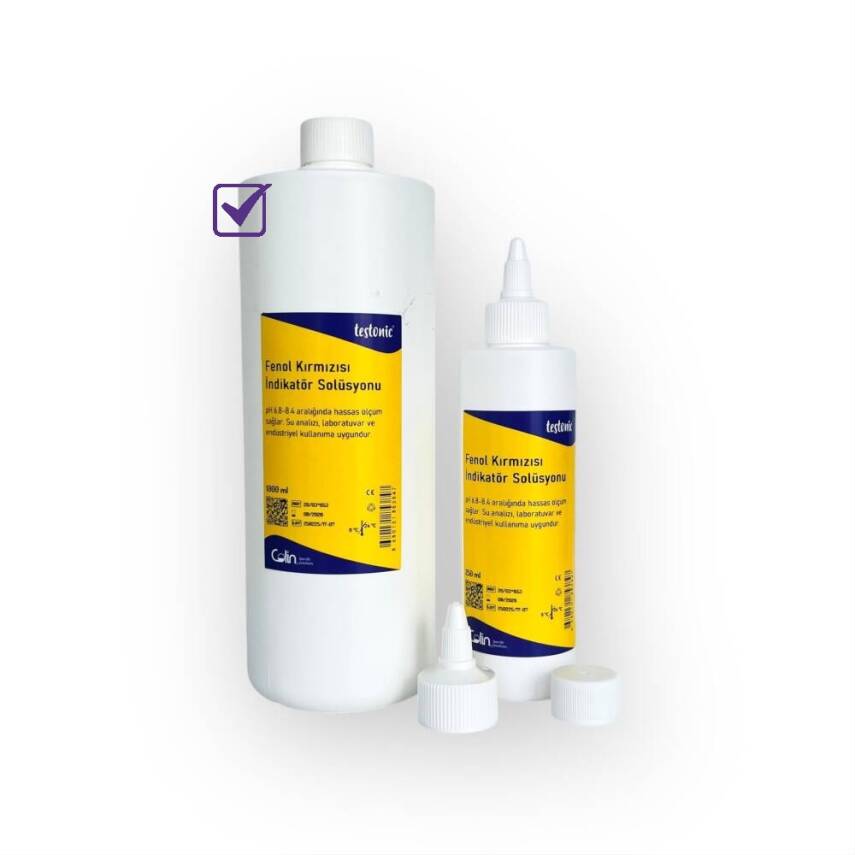 Fenol Kırmızısı İndikatör Solüsyonu - 1000 ml - 1