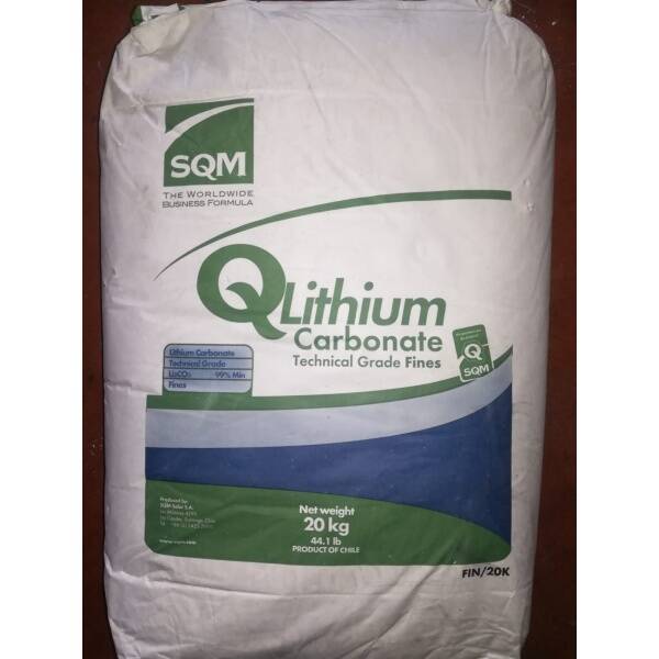 Lityum Karbonat – Li₂CO₃ – 20 kg Beyaz Toz - 1