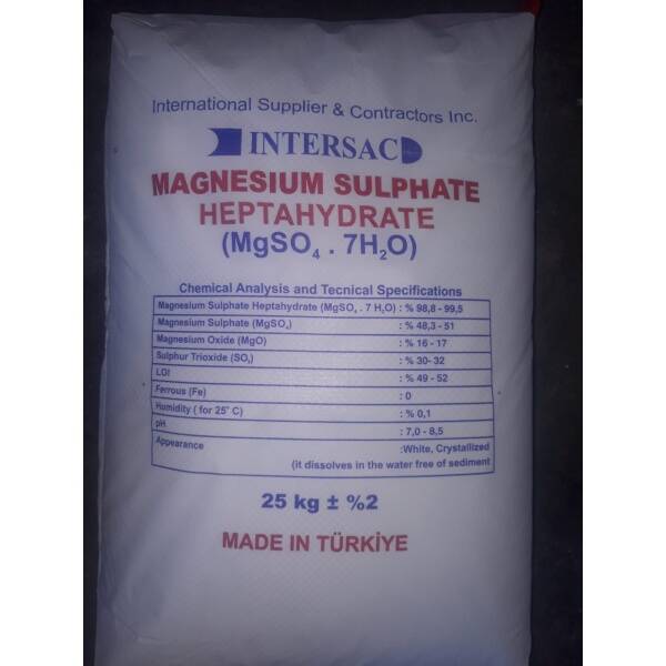 Magnezyum Sülfat – MgSO₄ – Epsom Tuzu – 25 kg - 1