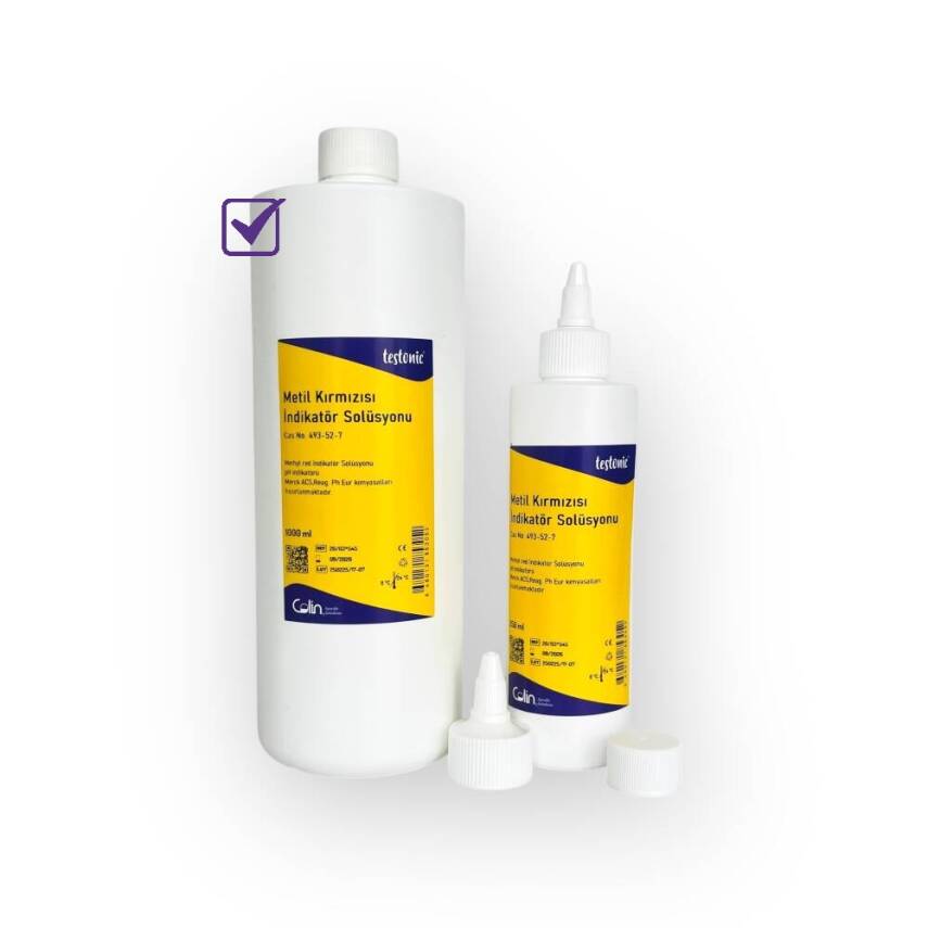 Metil Kırmızısı İndikatör Solüsyonu - 1000 ml - 1