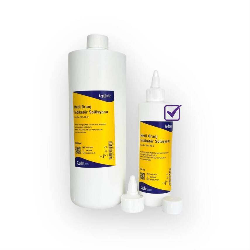 Metil Oranj İndikatör Solüsyonu - 250 ml - 1