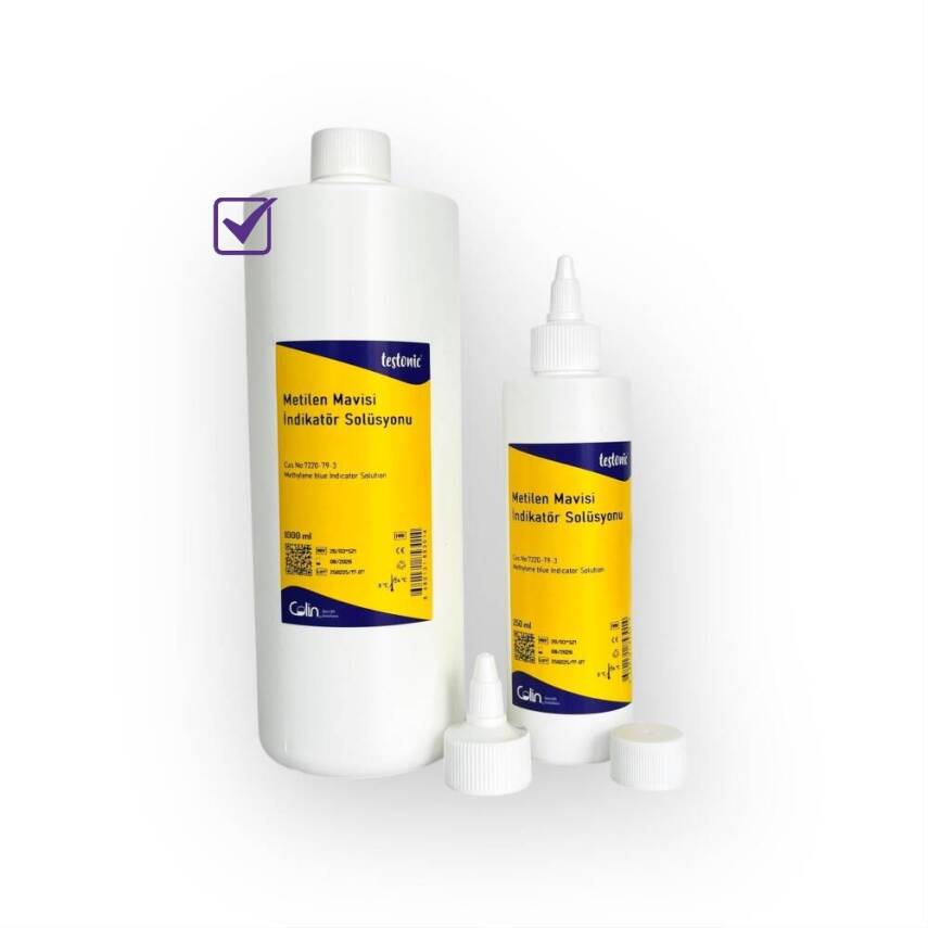 Metilen Mavisi Boyası Çözeltisi - Mikroskobik Kullanıma Özel - 1 Litre - 1