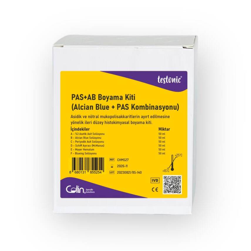 PAS+AB Boyama Kiti (Alcian Blue + PAS Kombinasyonu) - 1