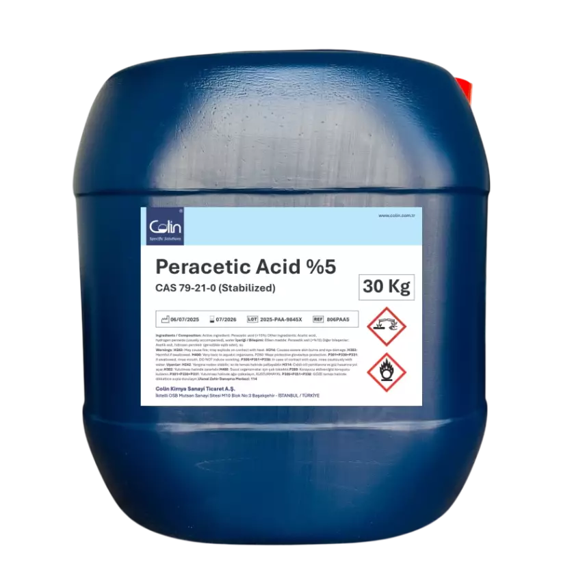 Peracetic Acid %5 - CAS 79-21-0 (Stabilized) 30Kg - 1