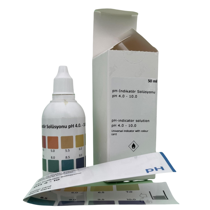 pH İndikatör Solüsyonu (Universal pH 4,0 - 10,0) - 1