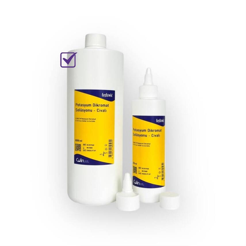 Potasyum Dikromat Solüsyonu 0.0167M - 0.1N (Civa Sülfatlı) - 1 Kg - 1