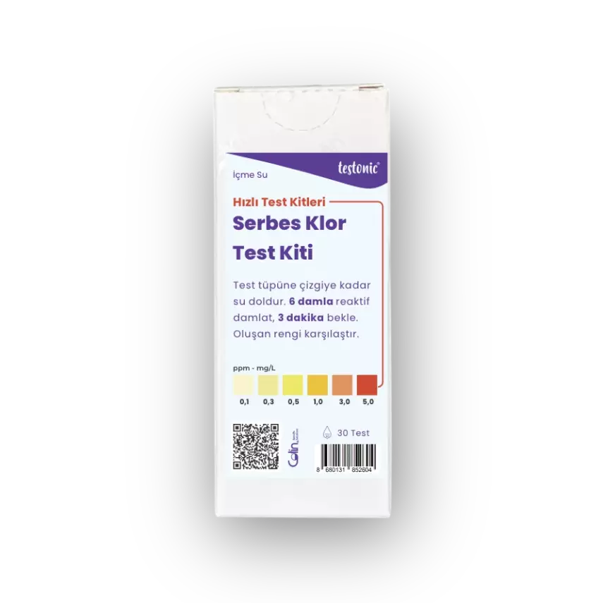 Serbest Klor Test Kiti - Hızlı Renkli Test - 1