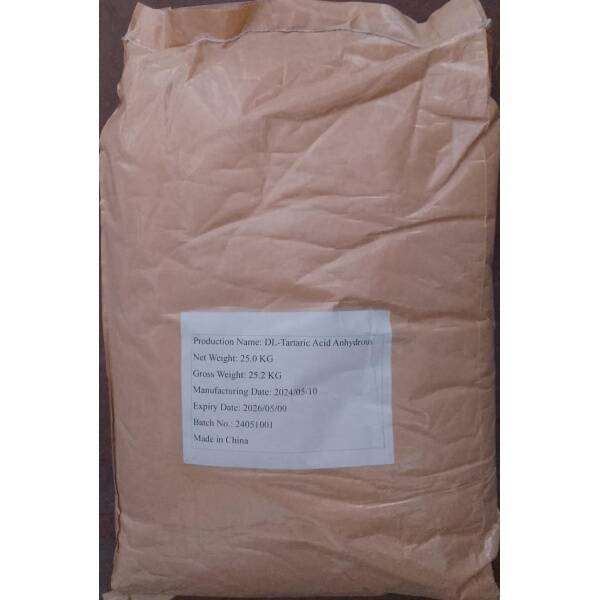 Tartarik Asit Anhidrit – C₄H₆O₆ – 25 kg – Çin - 1