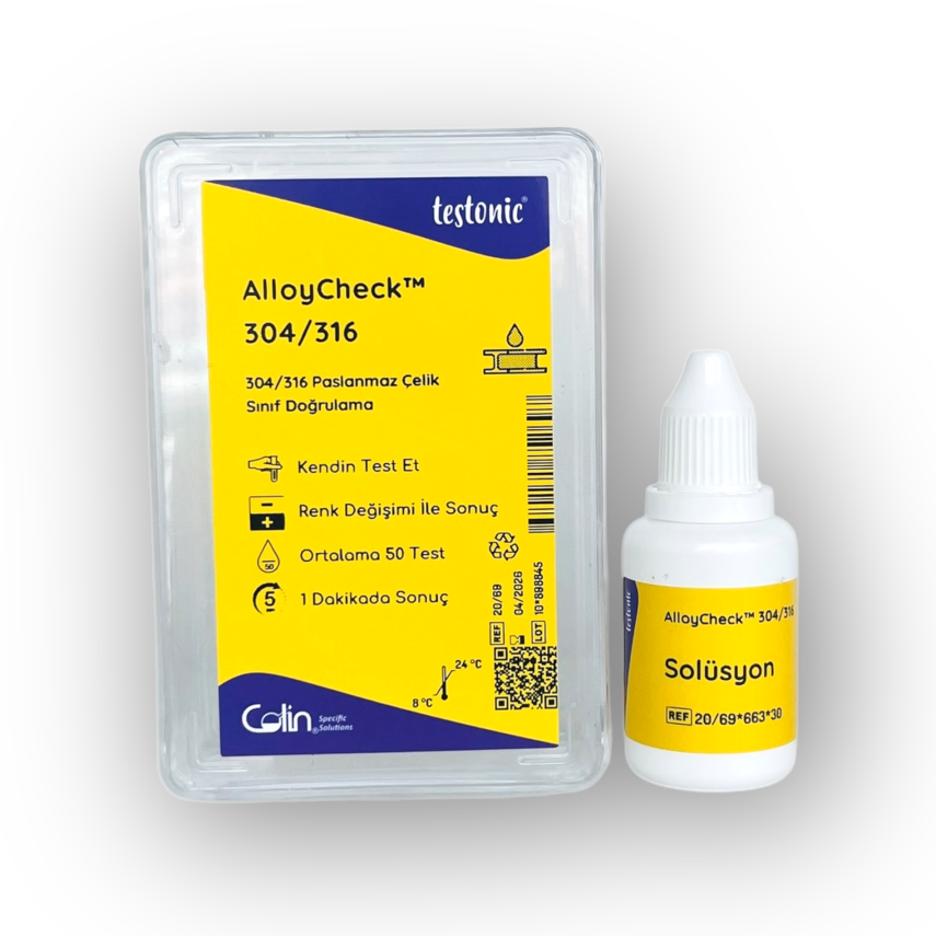 Testonic - AlloyCheck™ 304/316 - Paslanmaz Çelik Sınıf Doğrulama Kiti - 1