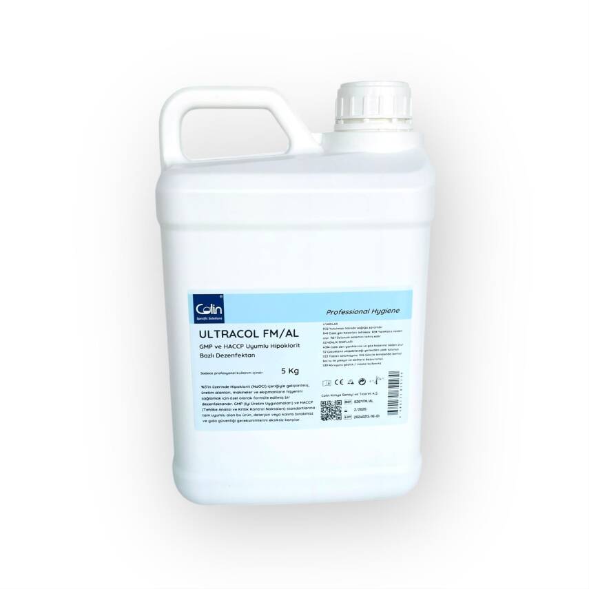 ULTRACOL FM/AL - GMP ve HACCP Uyumlu Hipoklorit Bazlı Dezenfektan - 1