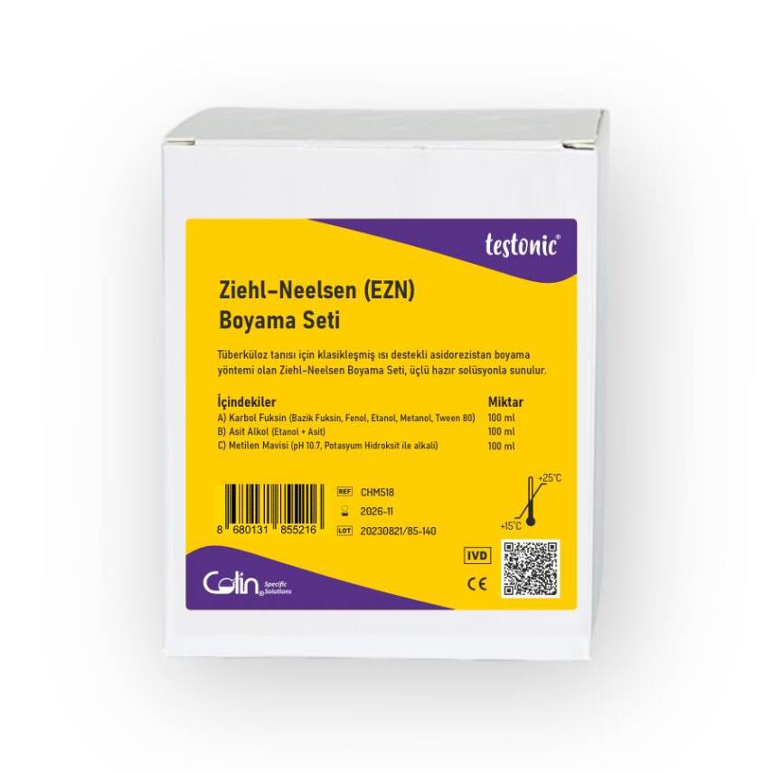 Ziehl–Neelsen (EZN) Boyama Seti - 1
